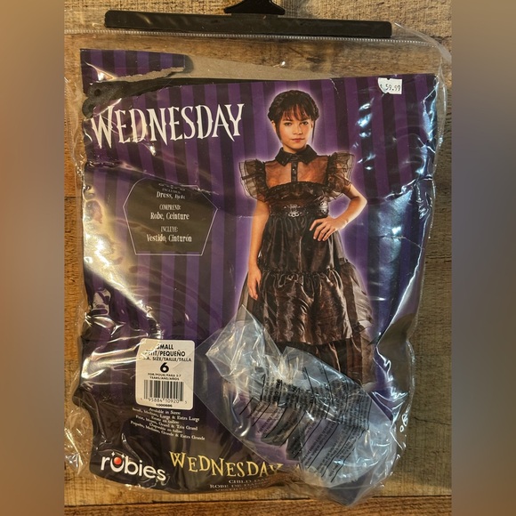 Rubie's Girls Wednesday Addams Rave 'n Dance Costume - Picture 2 of 5